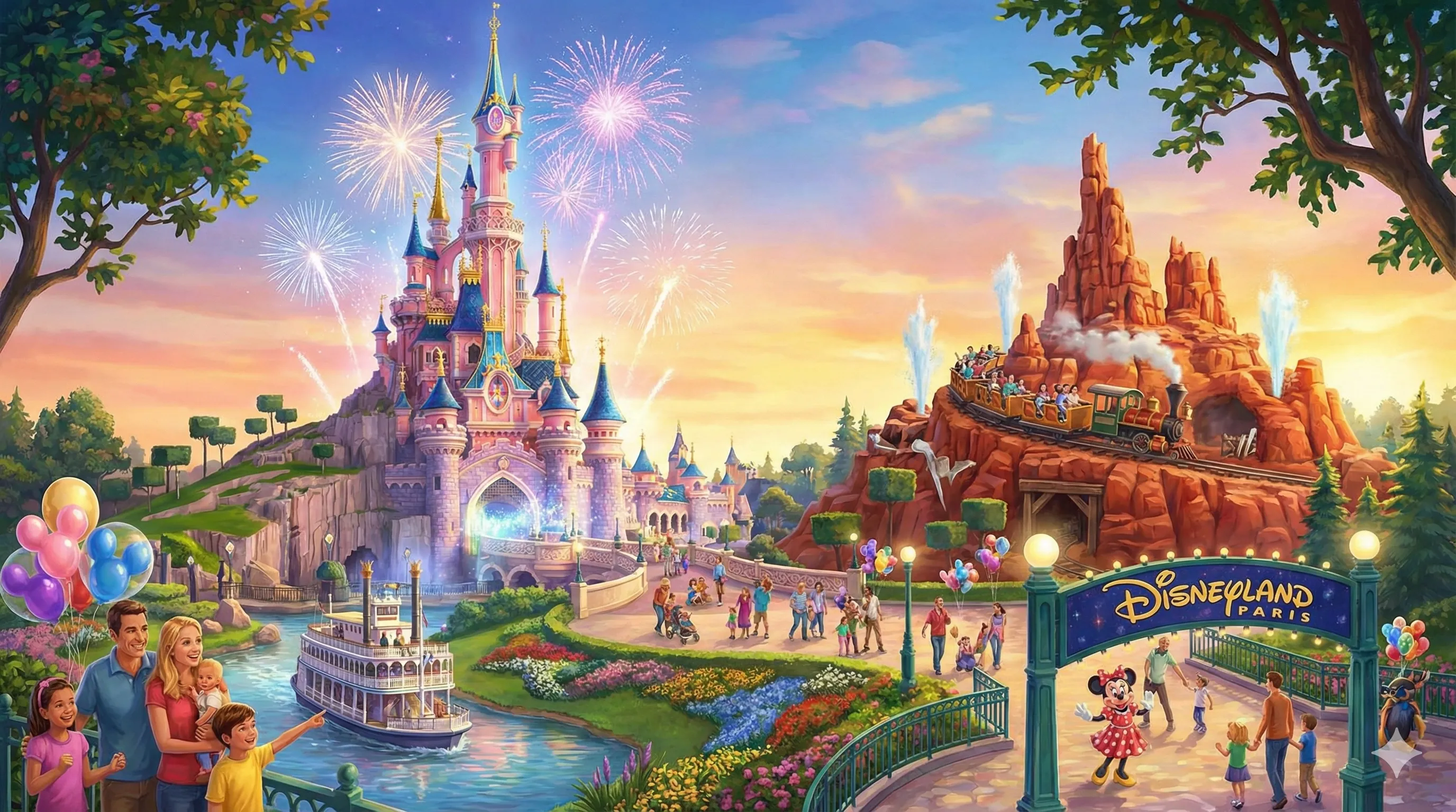 Disneyland Paris park illustration