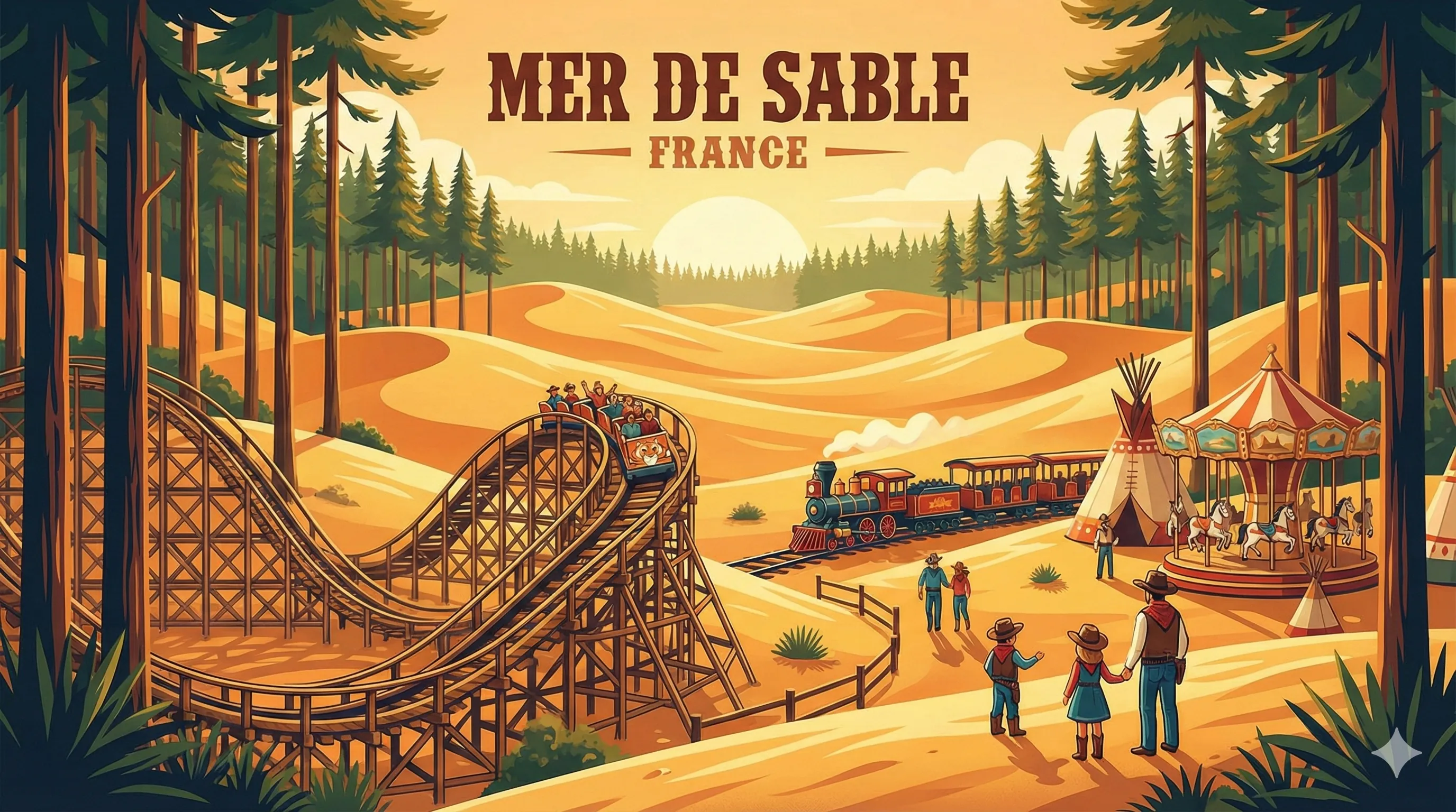 Mer de Sable park illustration