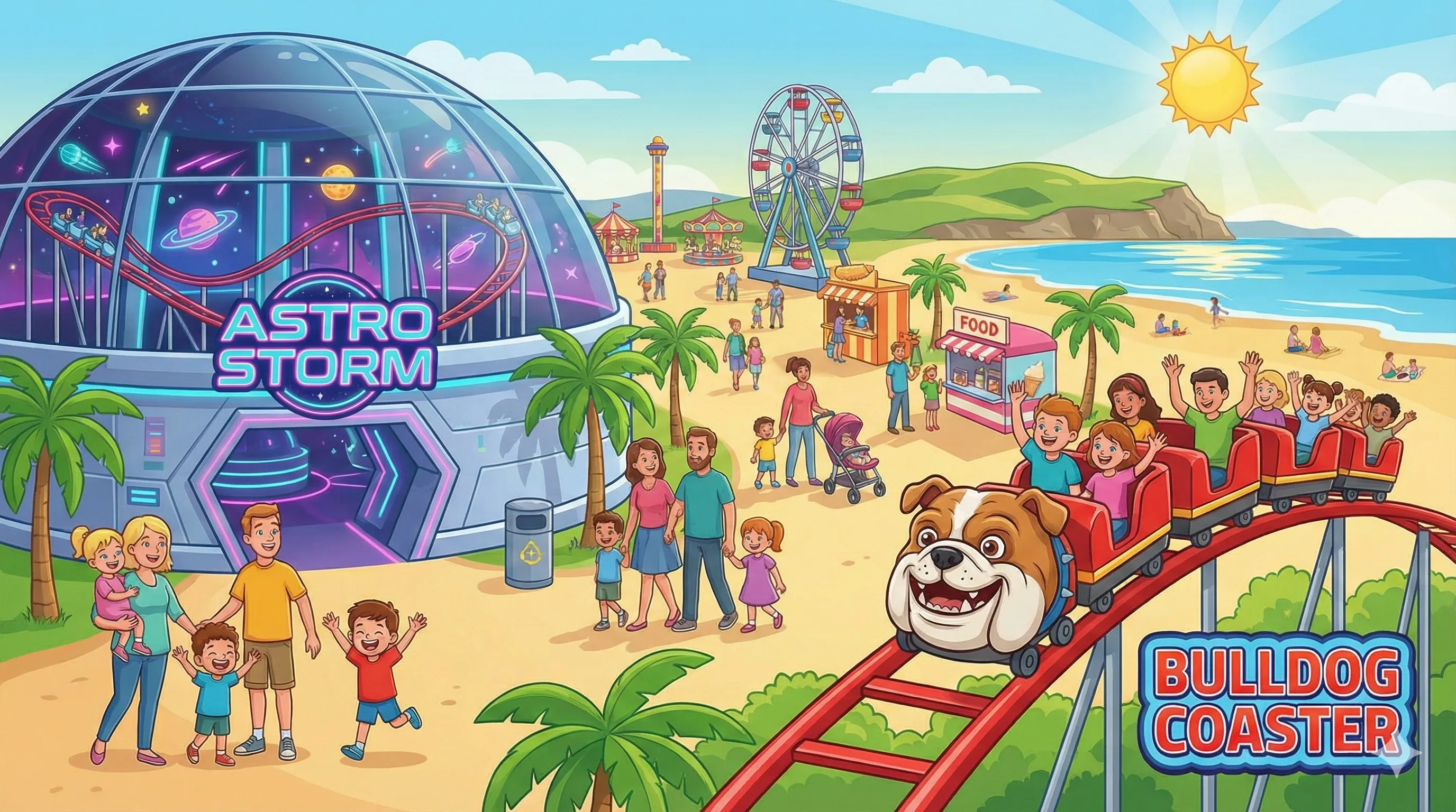 Brean Theme Park park overview