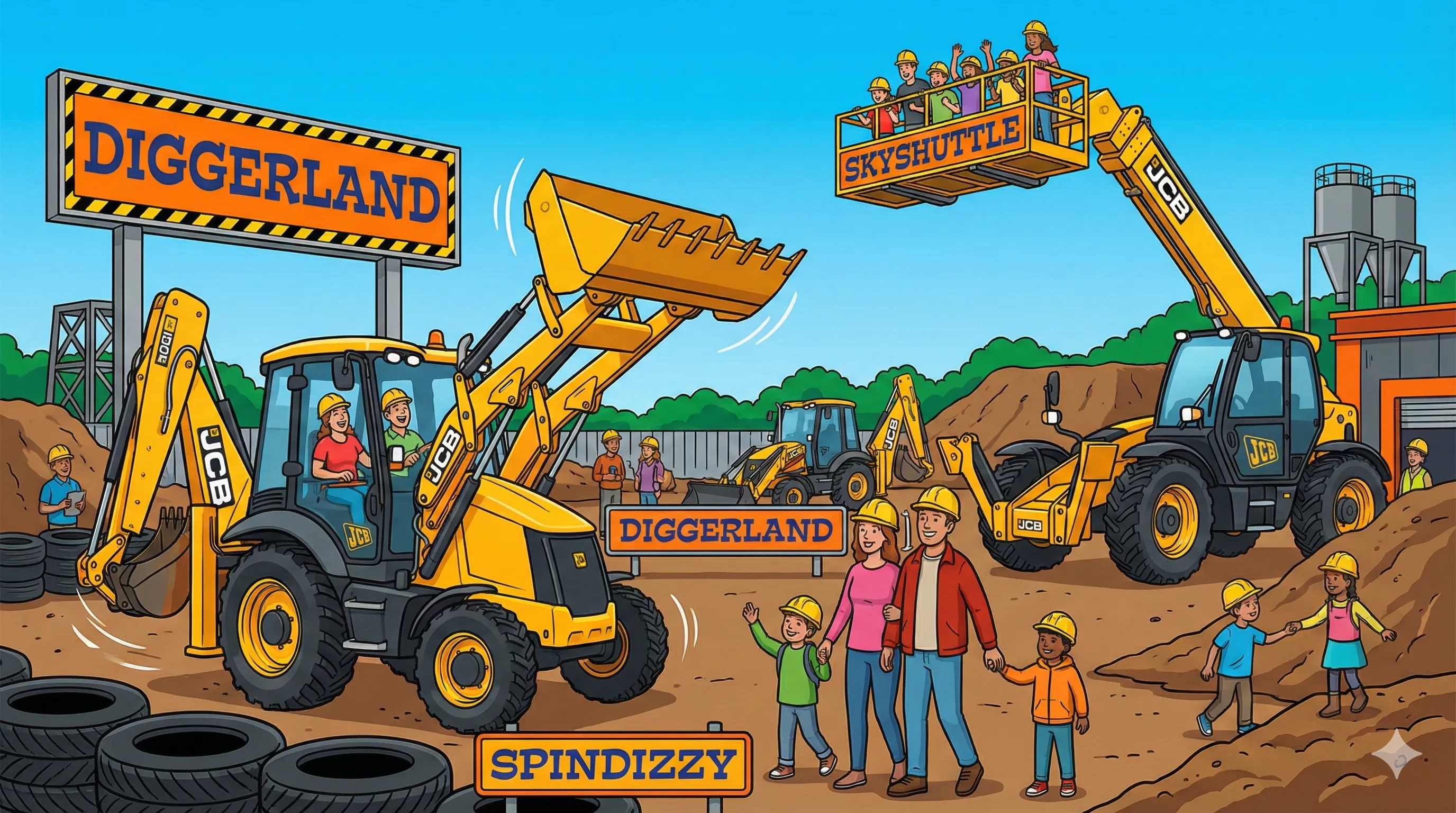 Diggerland Kent park overview