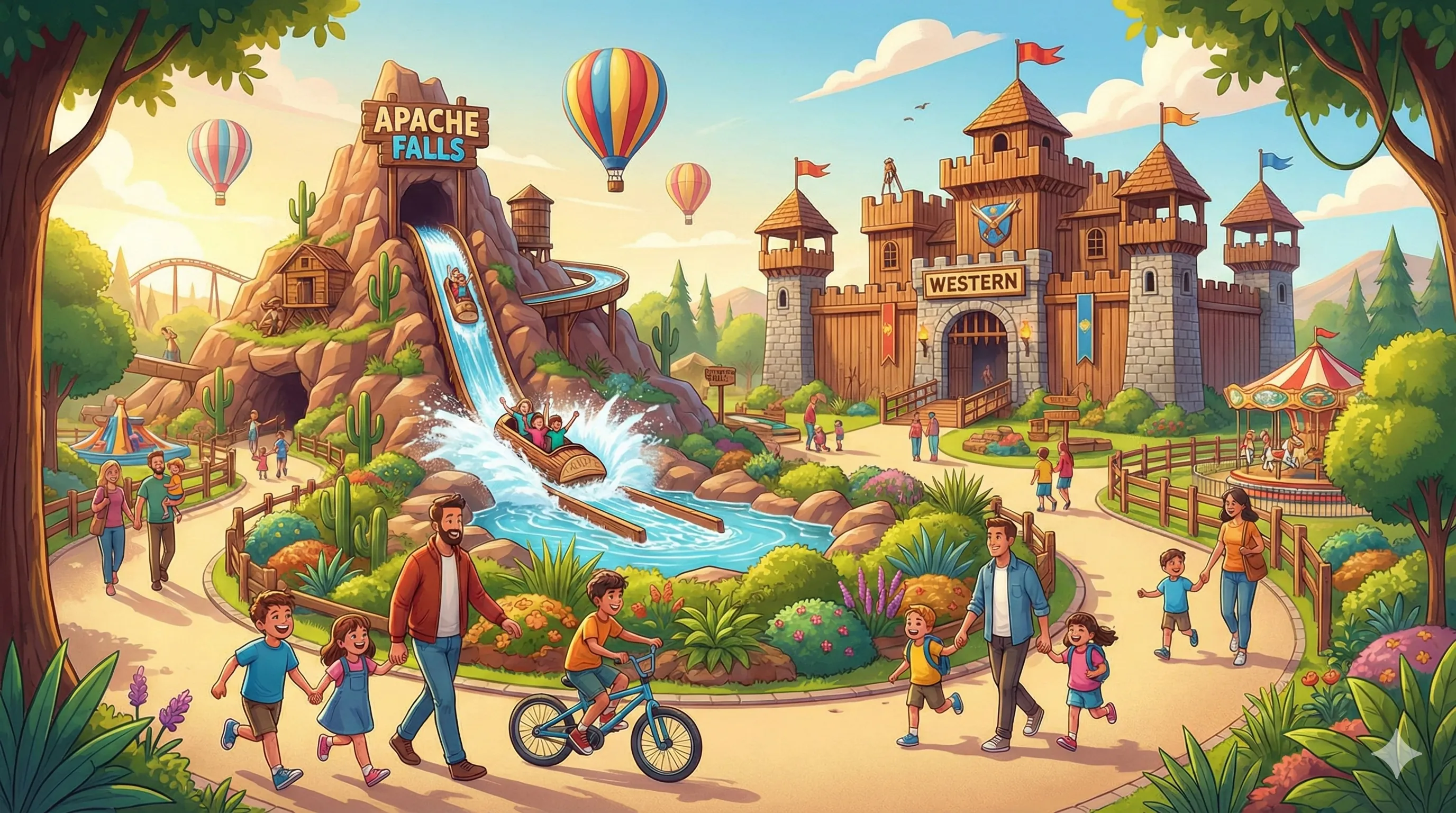 Gulliver's Valley park illustration