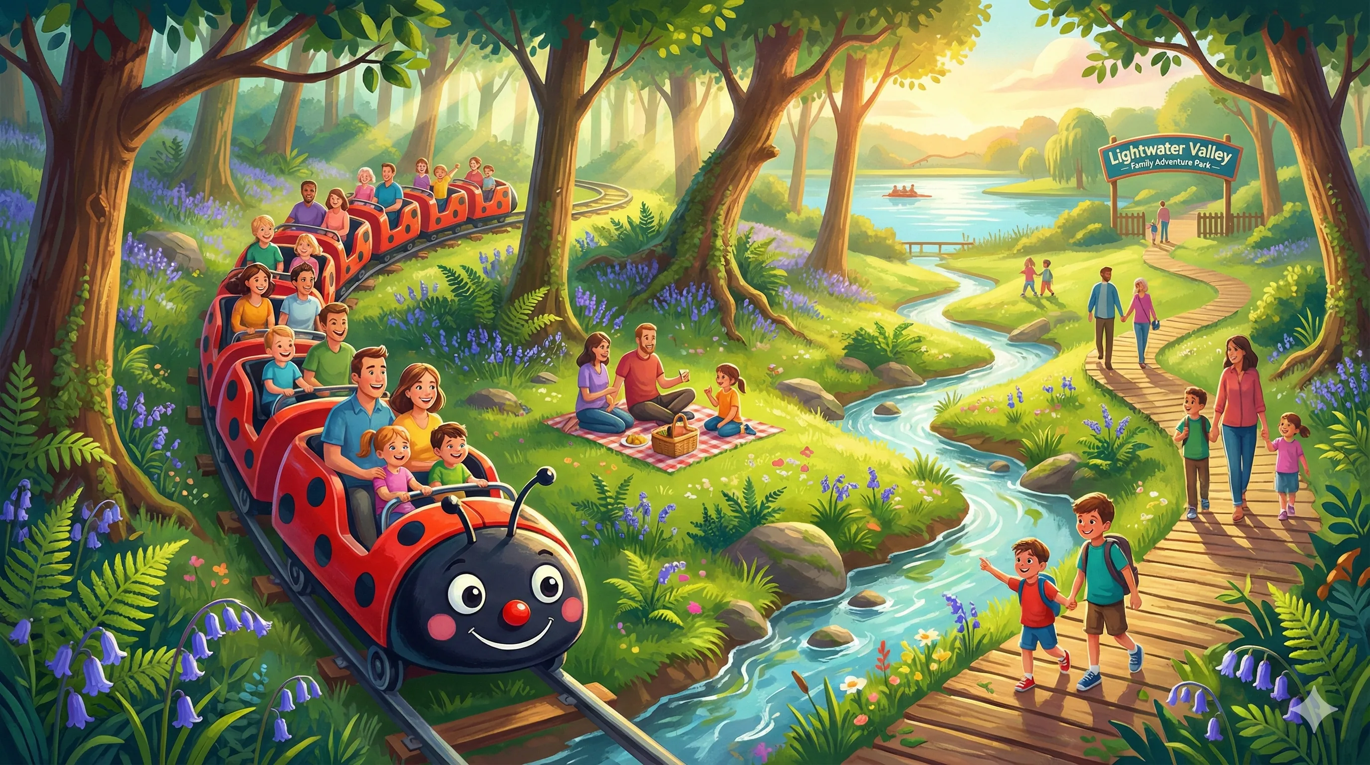 Lightwater Valley park illustration