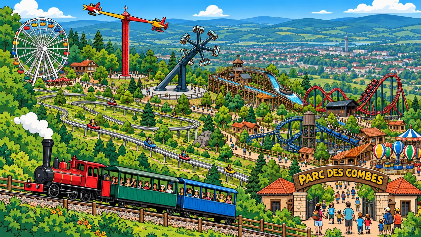 Parc des Combes park illustration