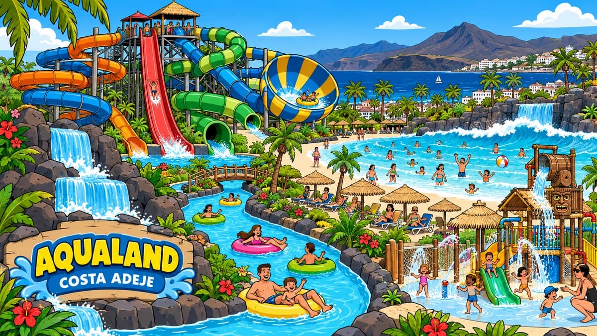 Aqualand Costa Adeje park illustration