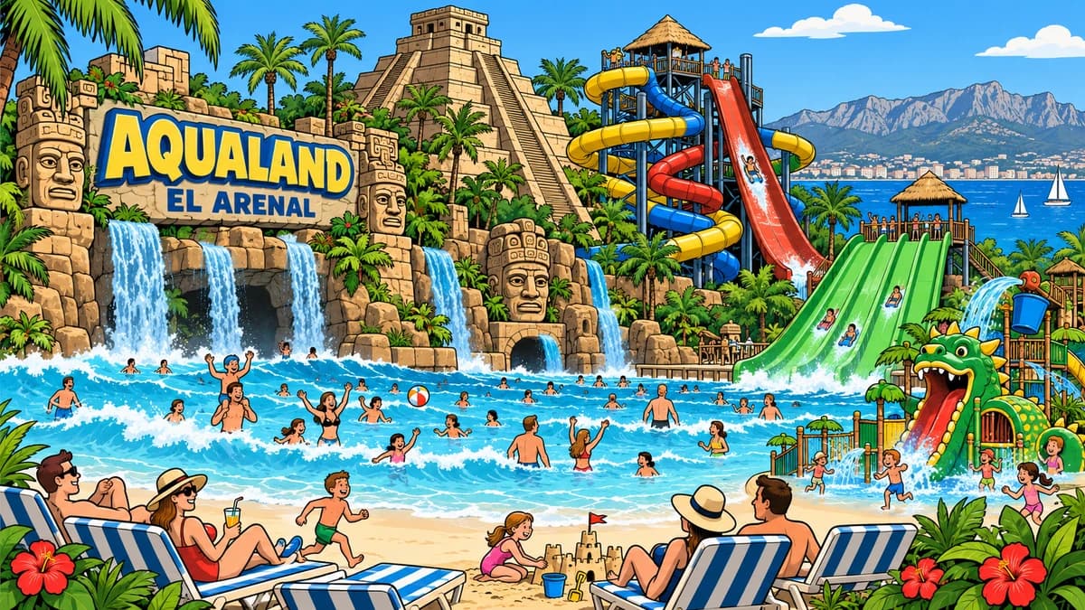 Aqualand El Arenal park illustration