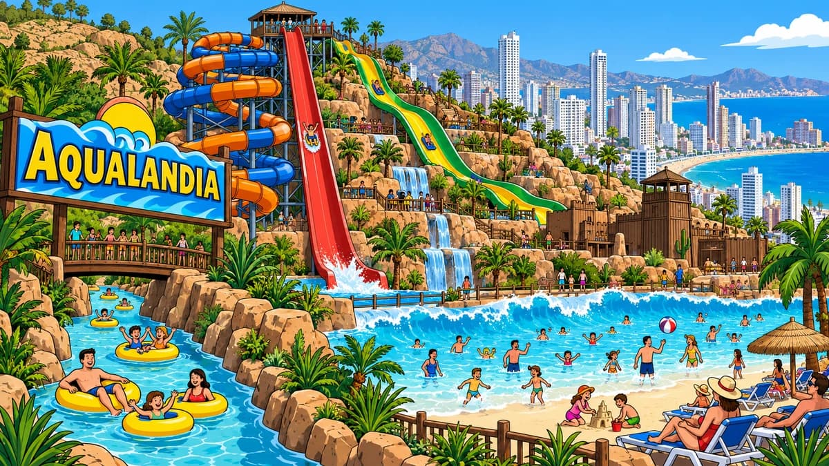 Aqualandia park illustration