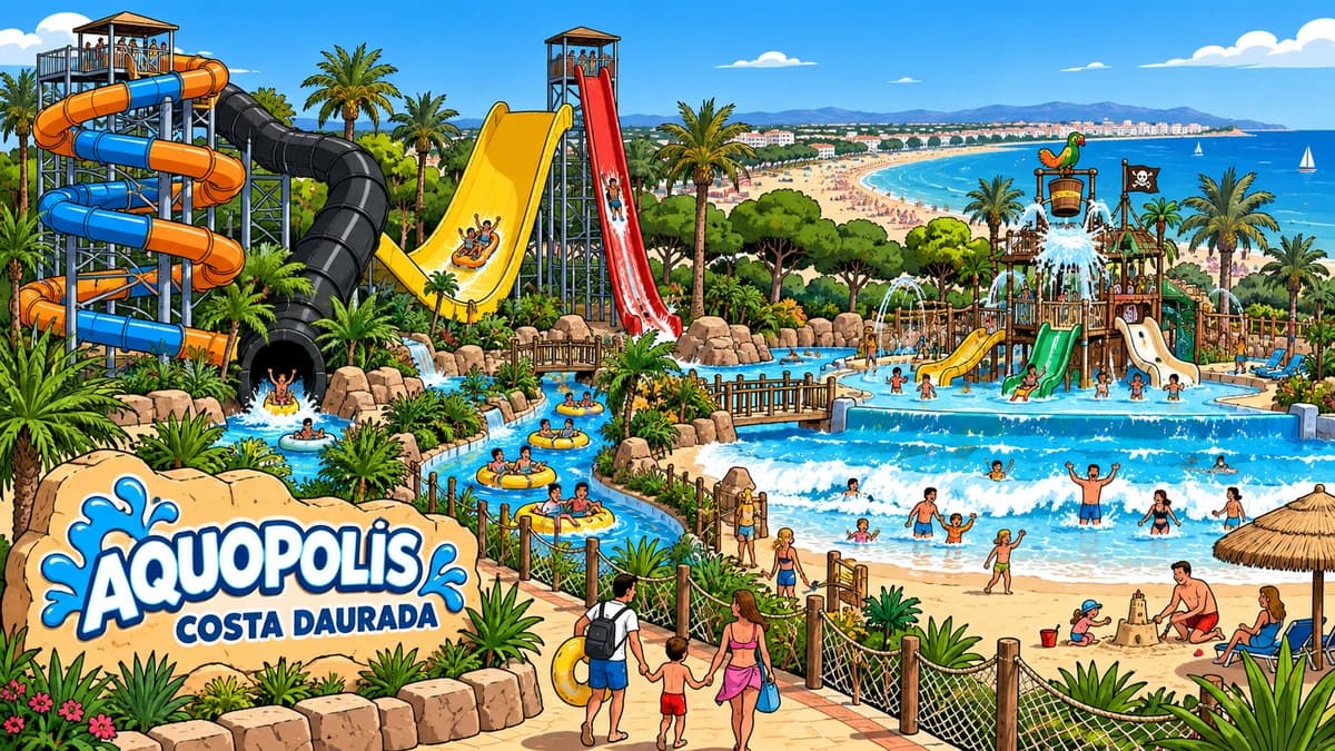Aquopolis Costa Daurada park illustration