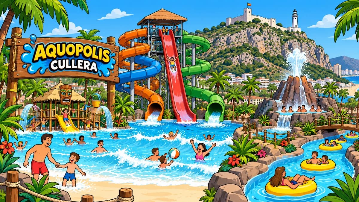 Aquopolis Cullera park illustration