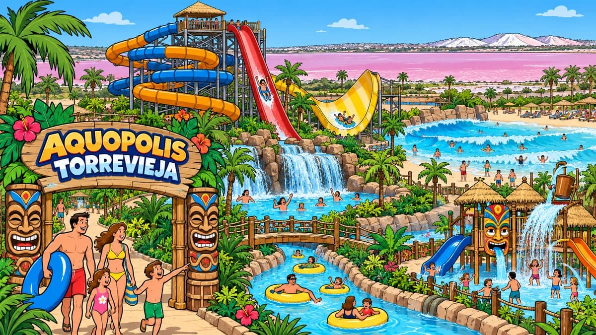 Aquopolis Torrevieja park illustration