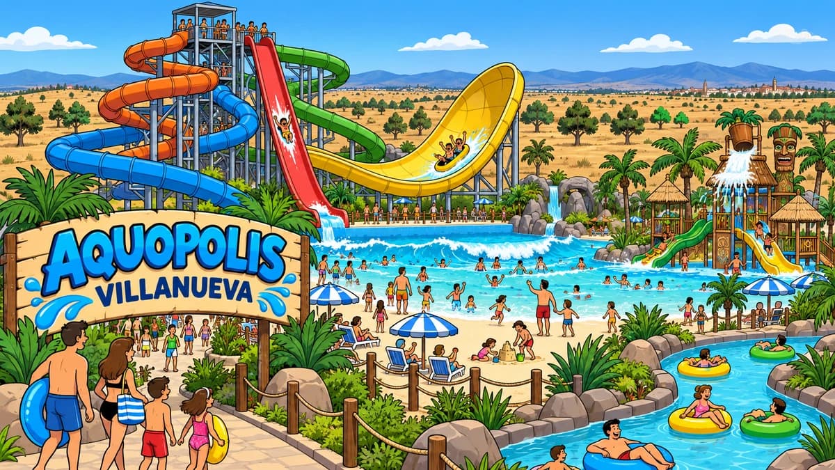 Aquopolis Villanueva park illustration