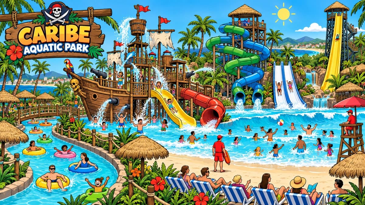 Caribe Aquatic Park park illustration