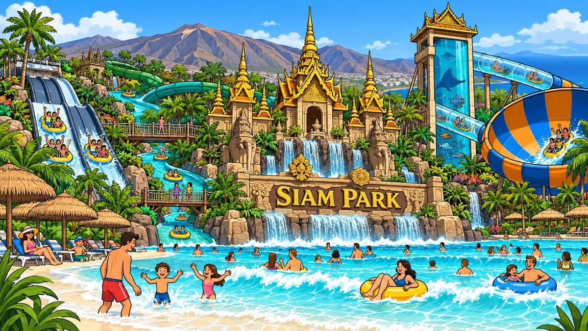 Siam Park park illustration