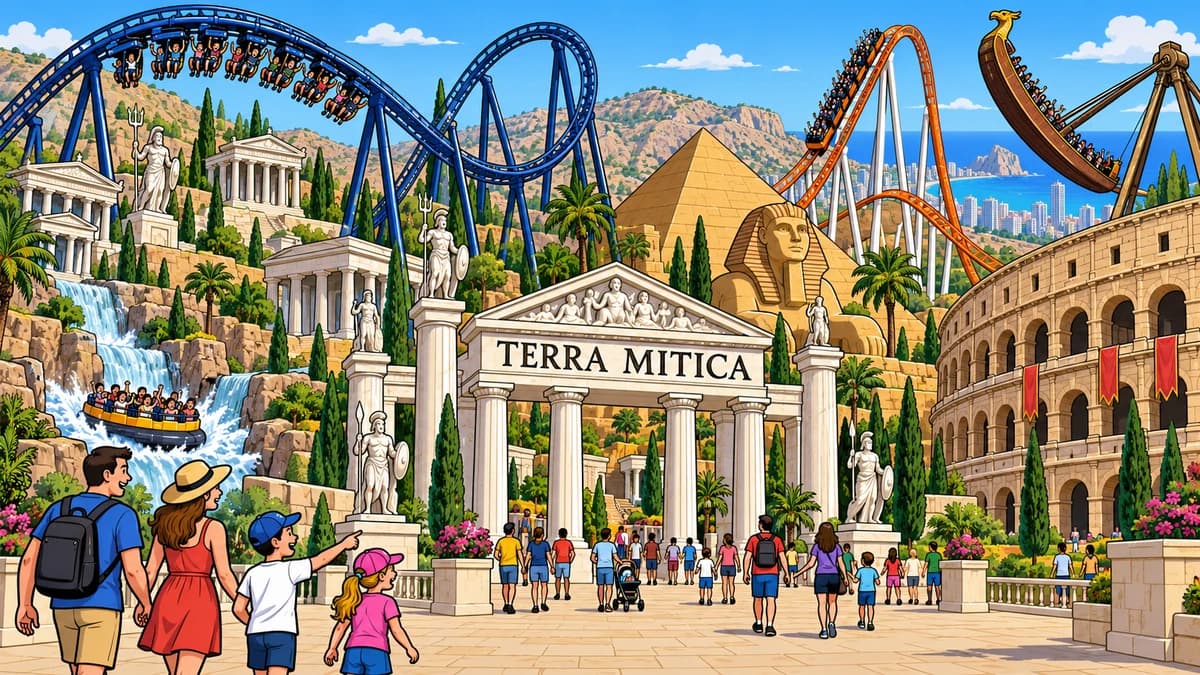 Terra Mítica park illustration