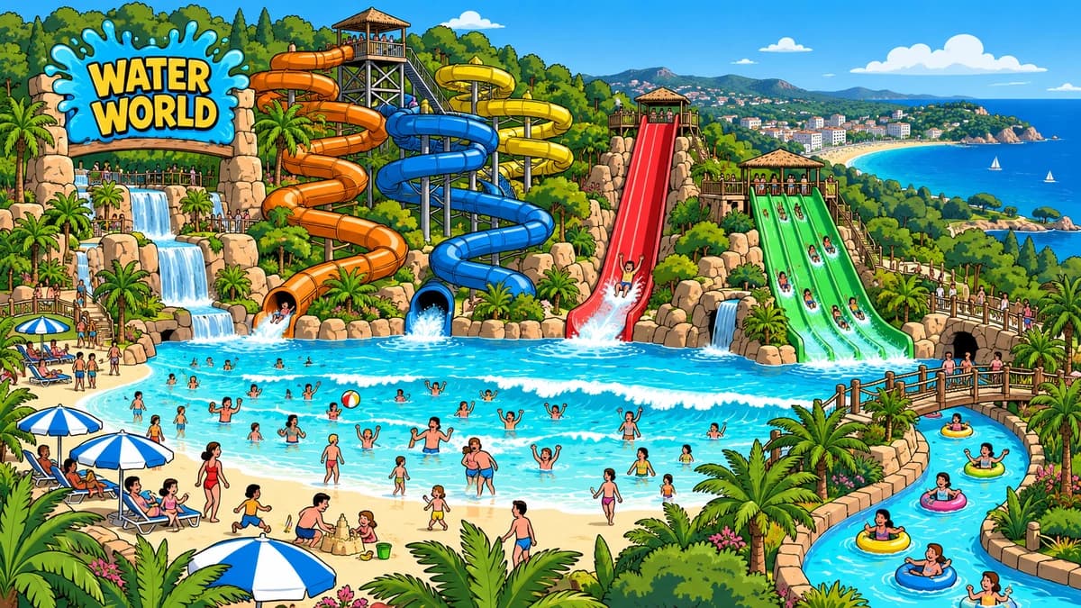 Water World park illustration