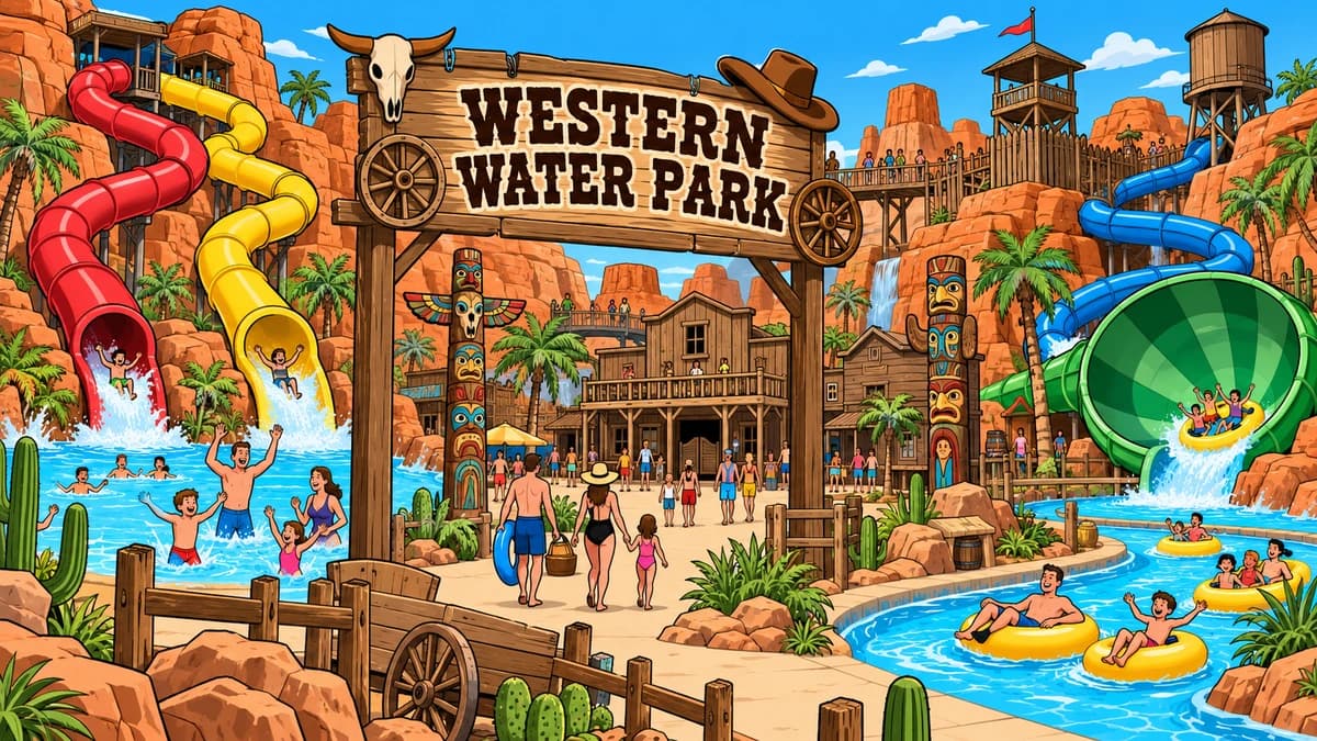 Western Water Park park illustration