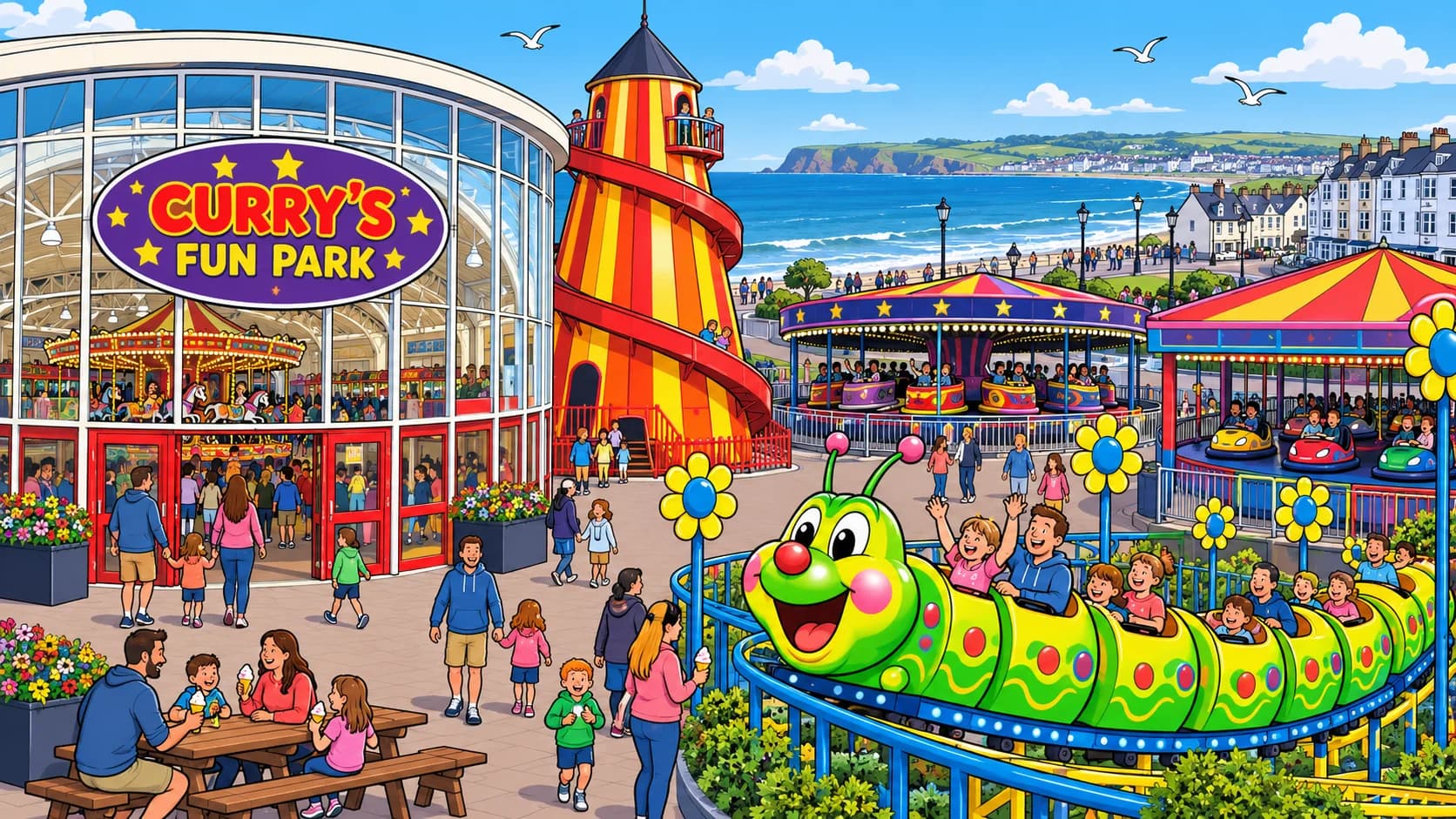 Curry's Fun Park park illustration