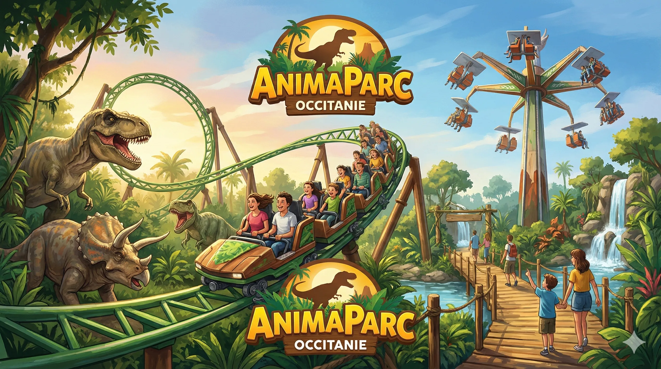 AnimaParc Occitanie park illustration