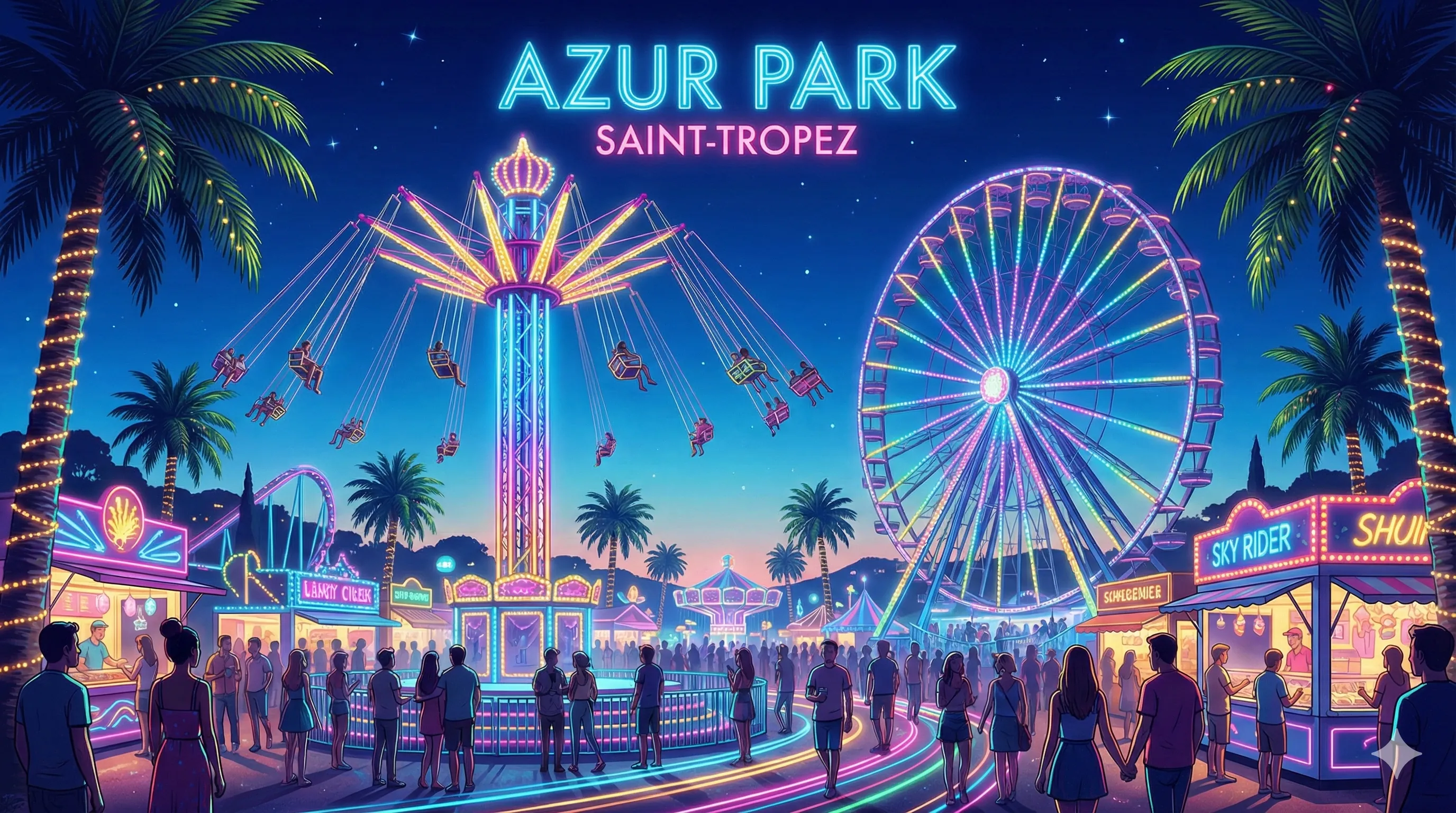 Azur Park park illustration