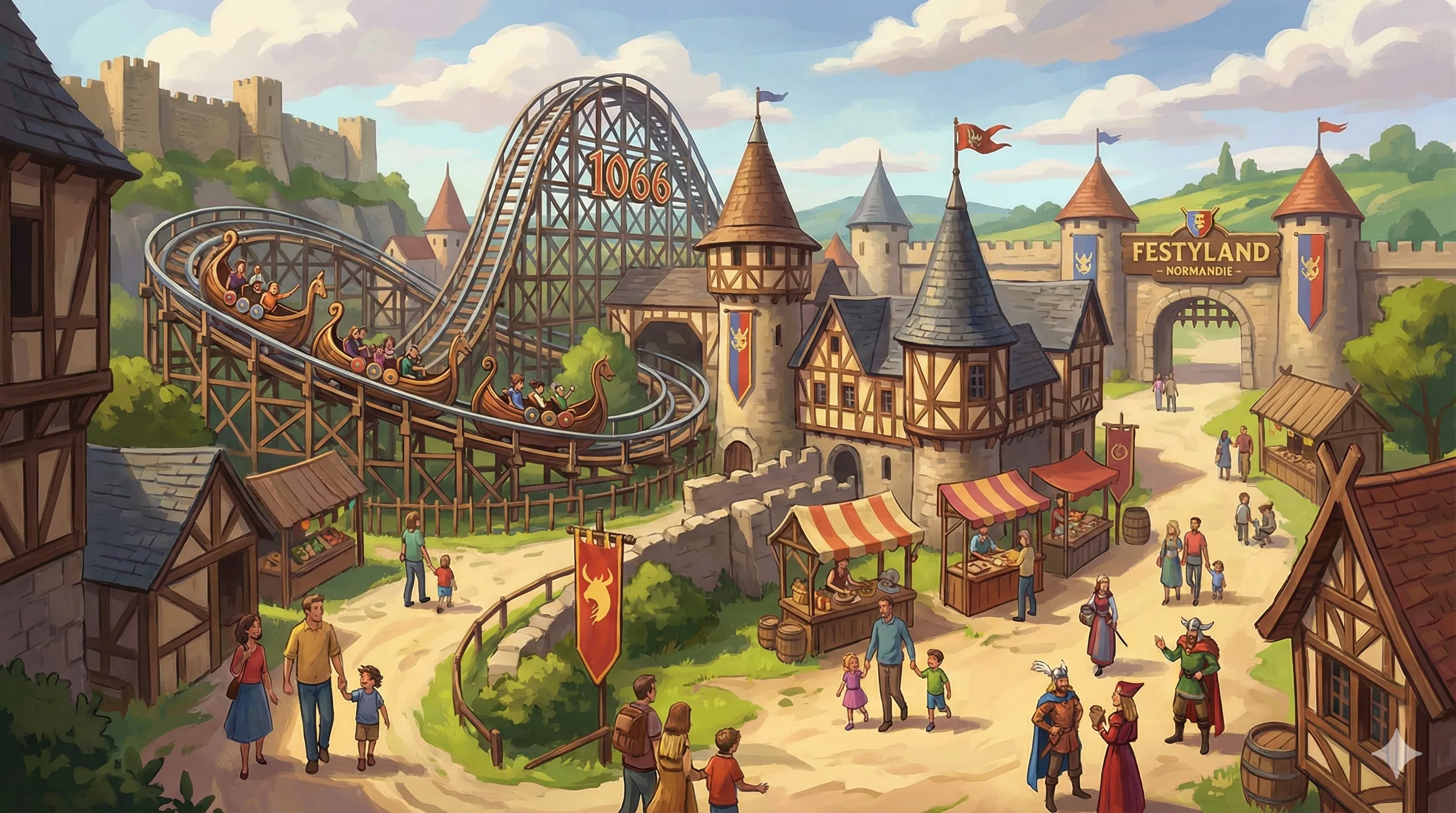 Festyland park illustration