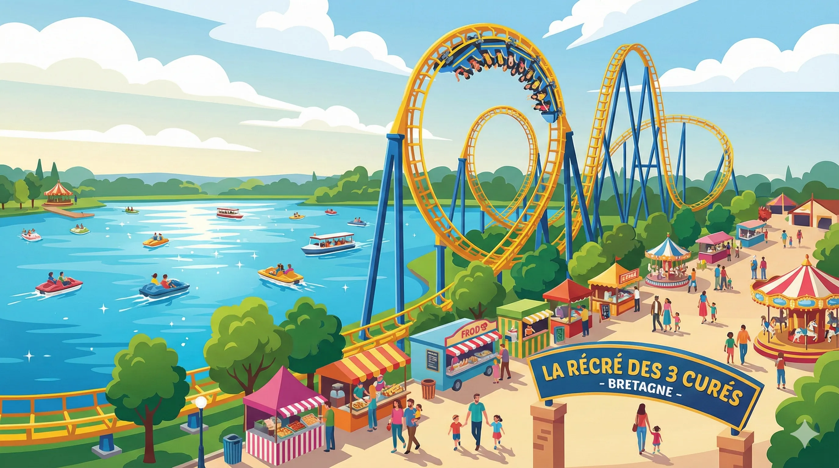 La Récré des 3 Curés park illustration