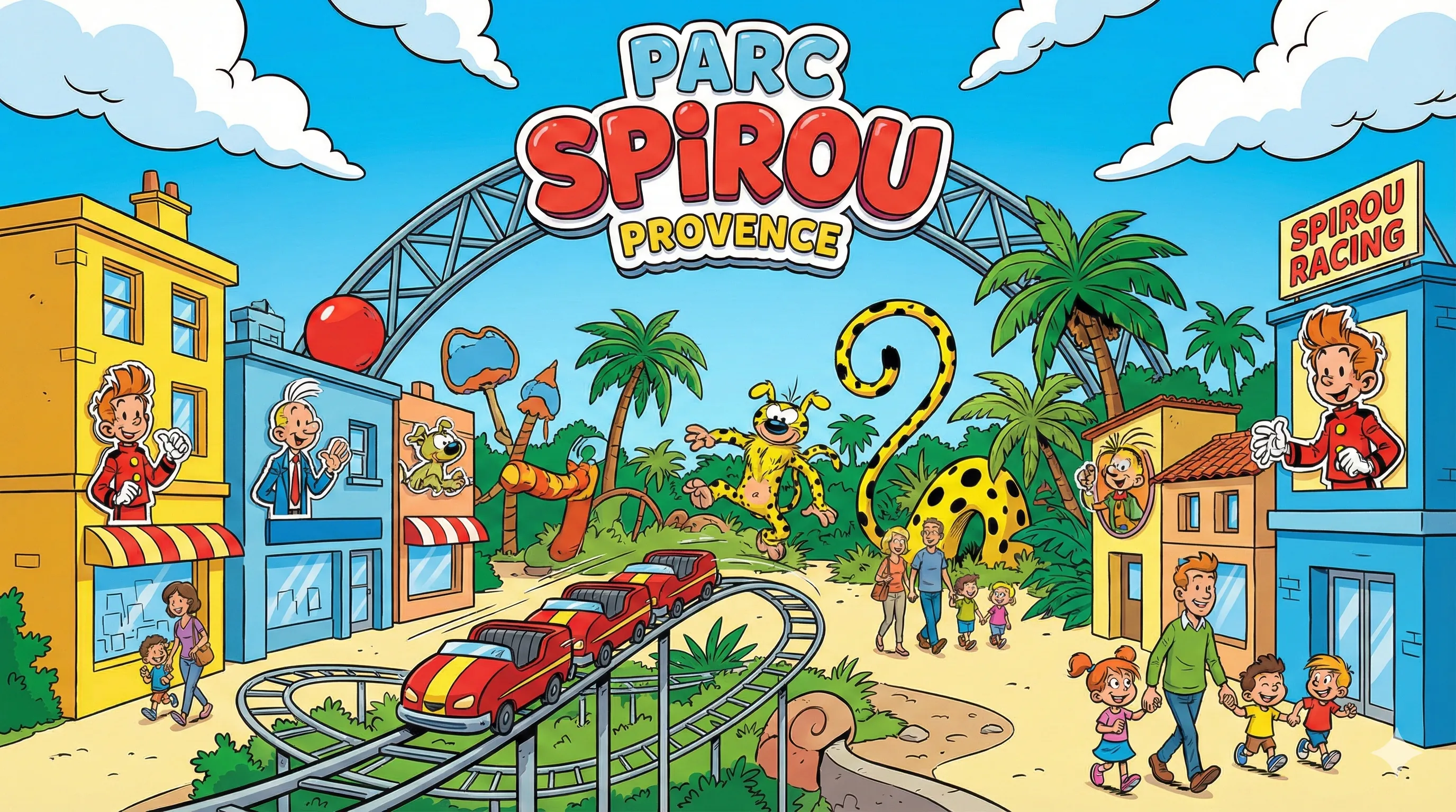 Parc Spirou Provence park illustration