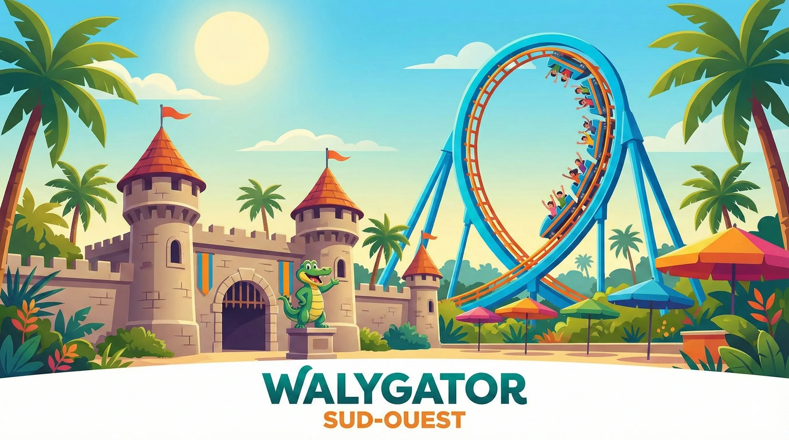 Walygator Sud-Ouest park illustration