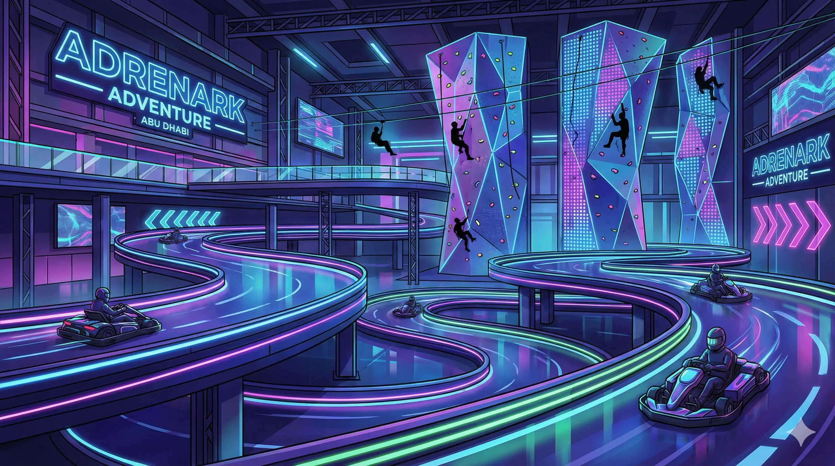 Adrenark Adventure park illustration