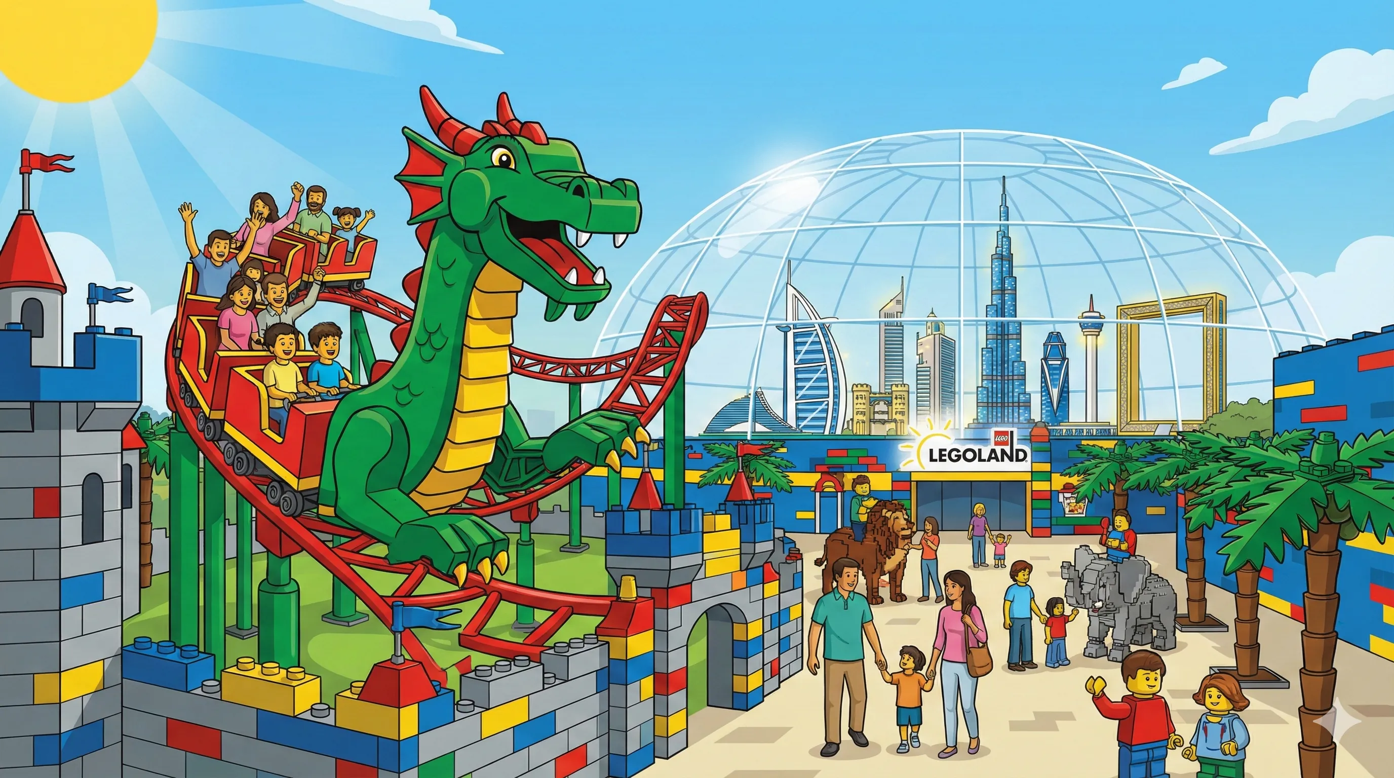 Legoland Dubai park illustration