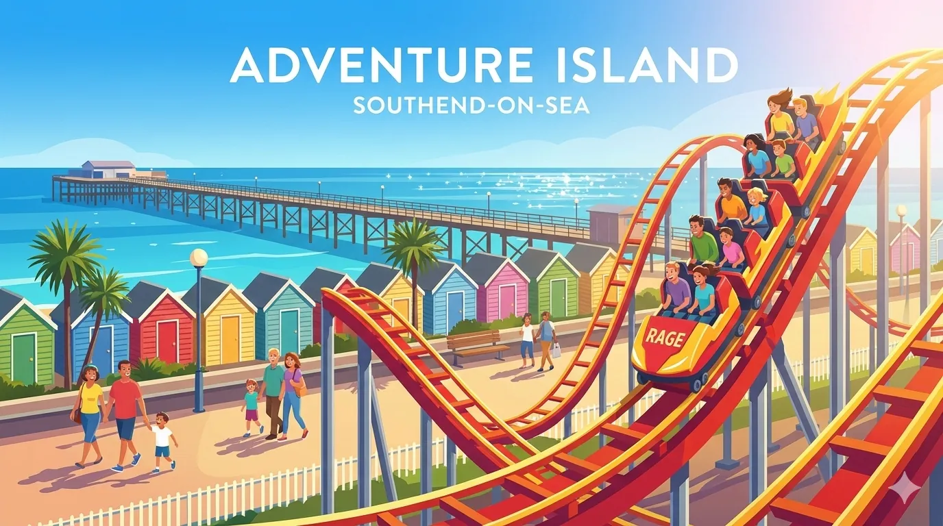 Adventure Island park illustration