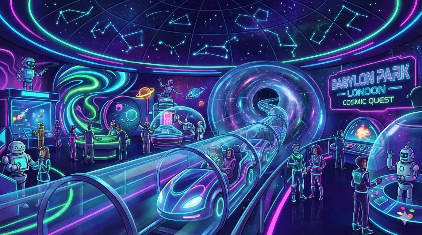 Babylon Park London park illustration