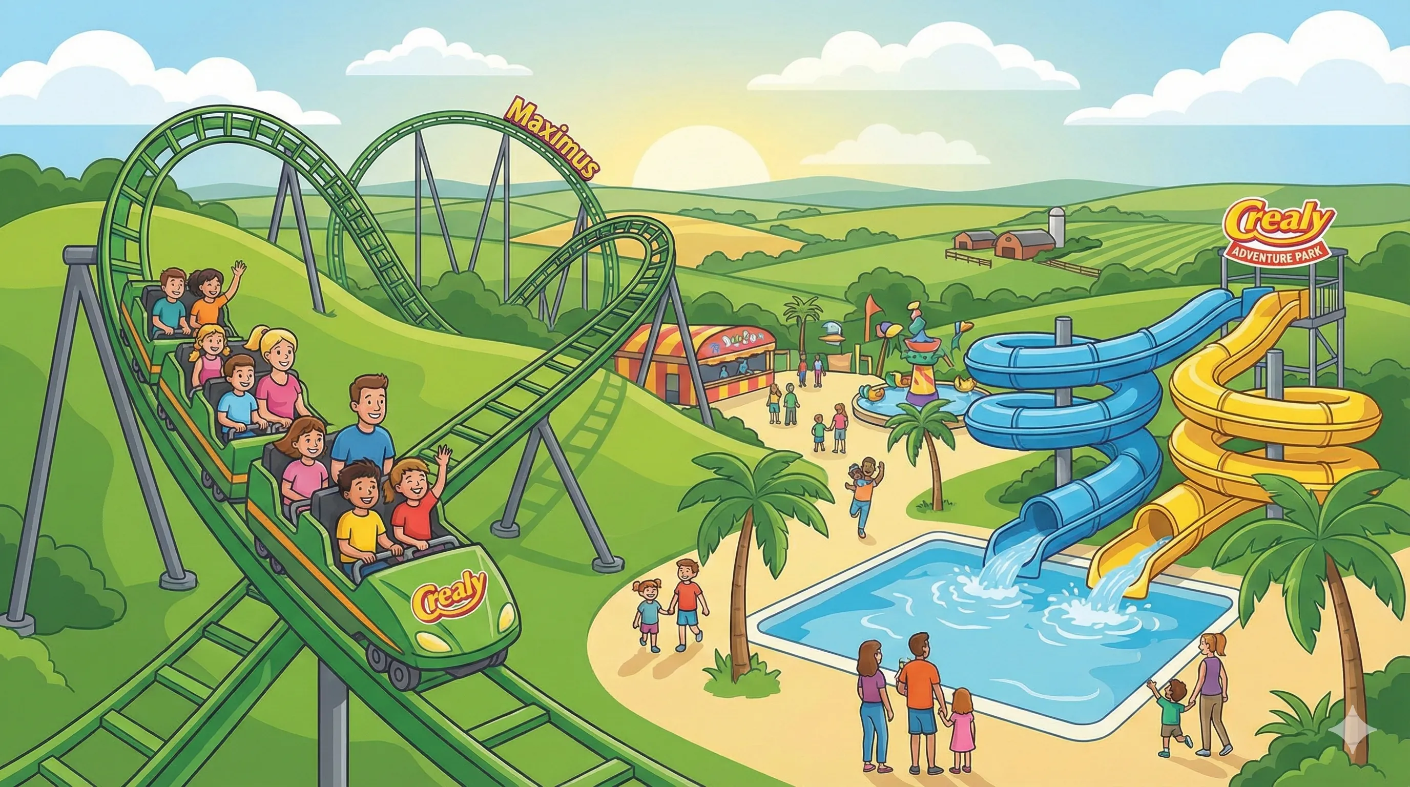 Crealy Adventure Park park illustration
