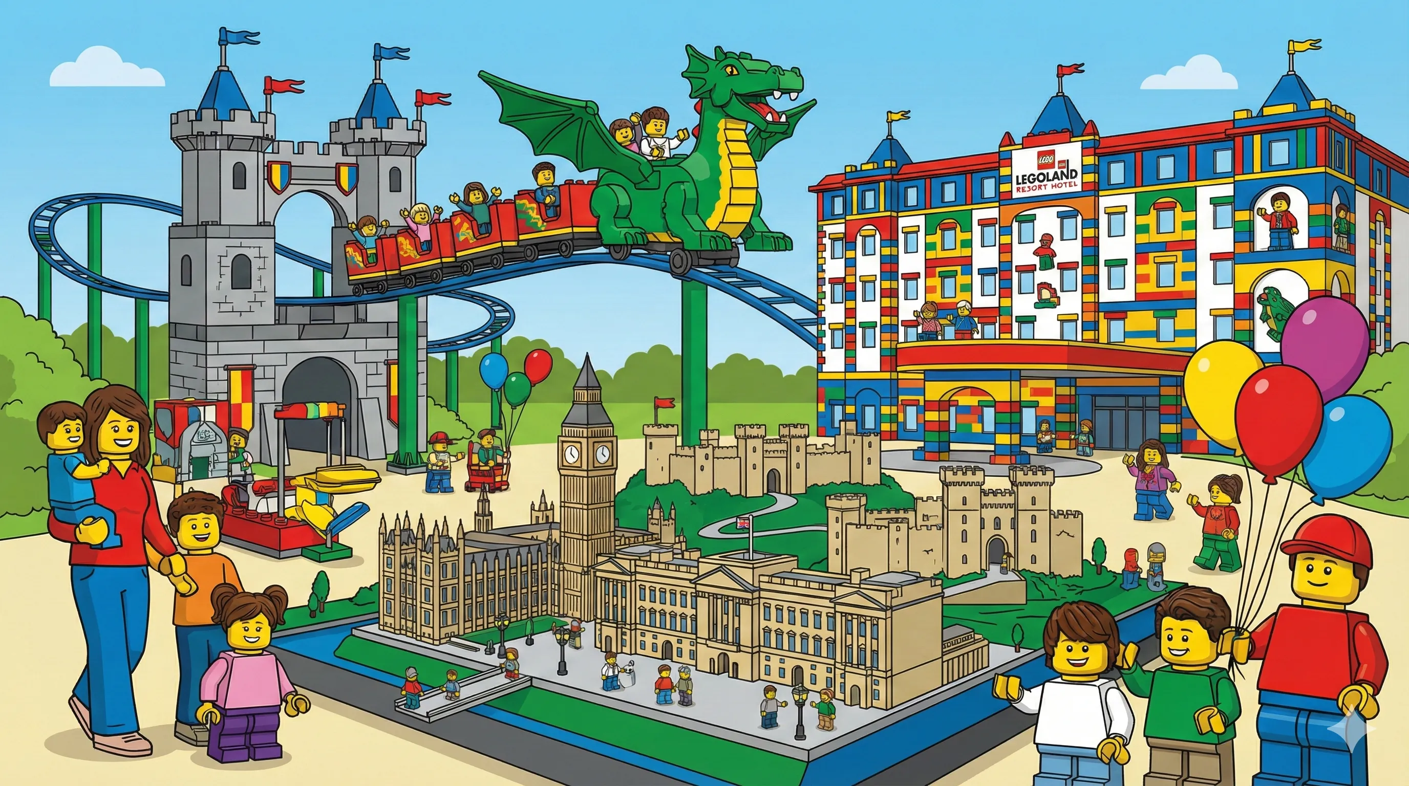LEGOLAND Windsor Resort park illustration