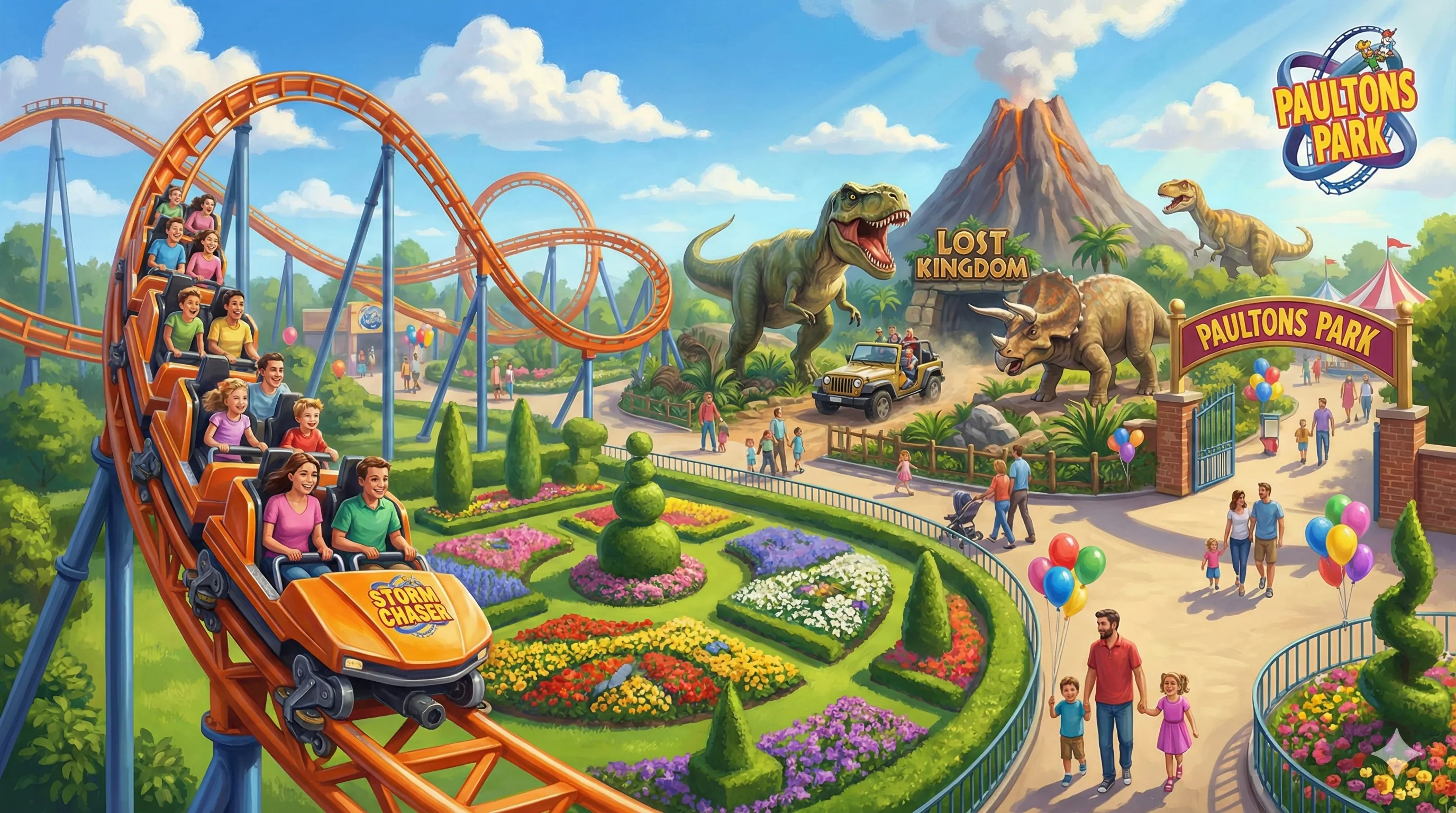 Paultons Park park illustration